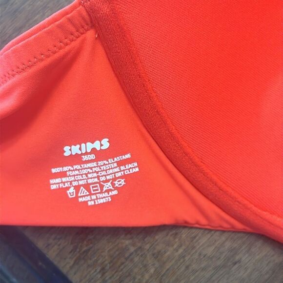 Skims NWT Fits Everybody Push Up Demi Bra in Poppy Size 36DD - Picture 5 of 5